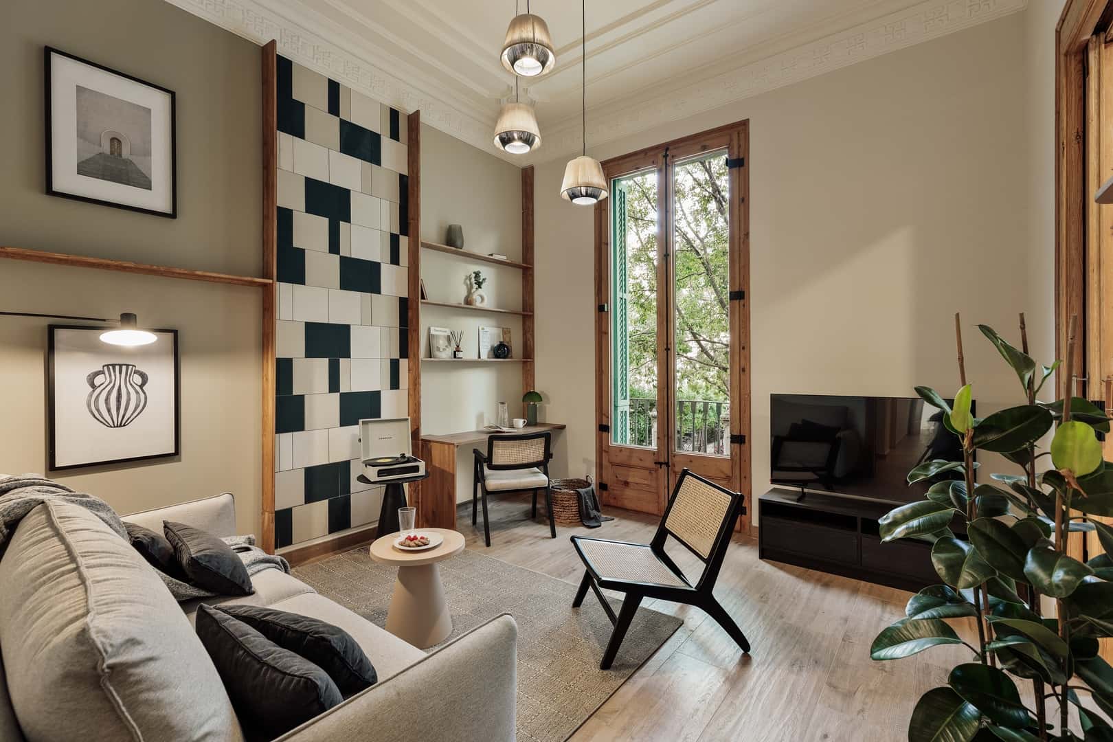 Furnished 2-bedroom flat in Eixample, 90 m² · 2