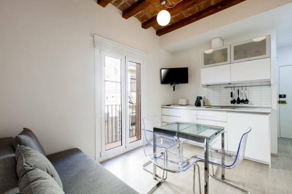 Furnished 3-bedroom flat in Ciutat Vella, 38 m² · 2