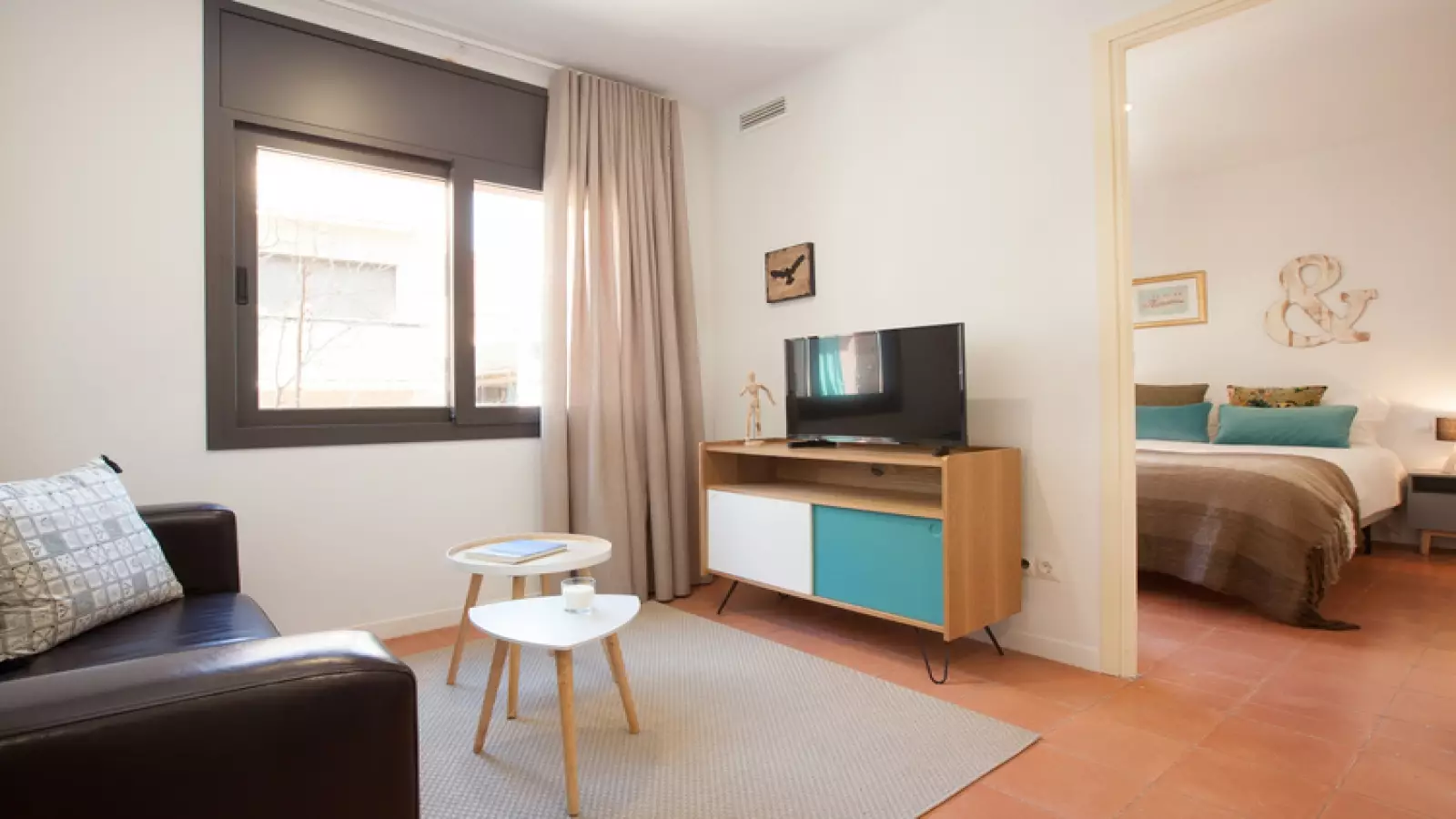 Furnished 3-bedroom flat in L'Hospitalet, 55 m² · 3
