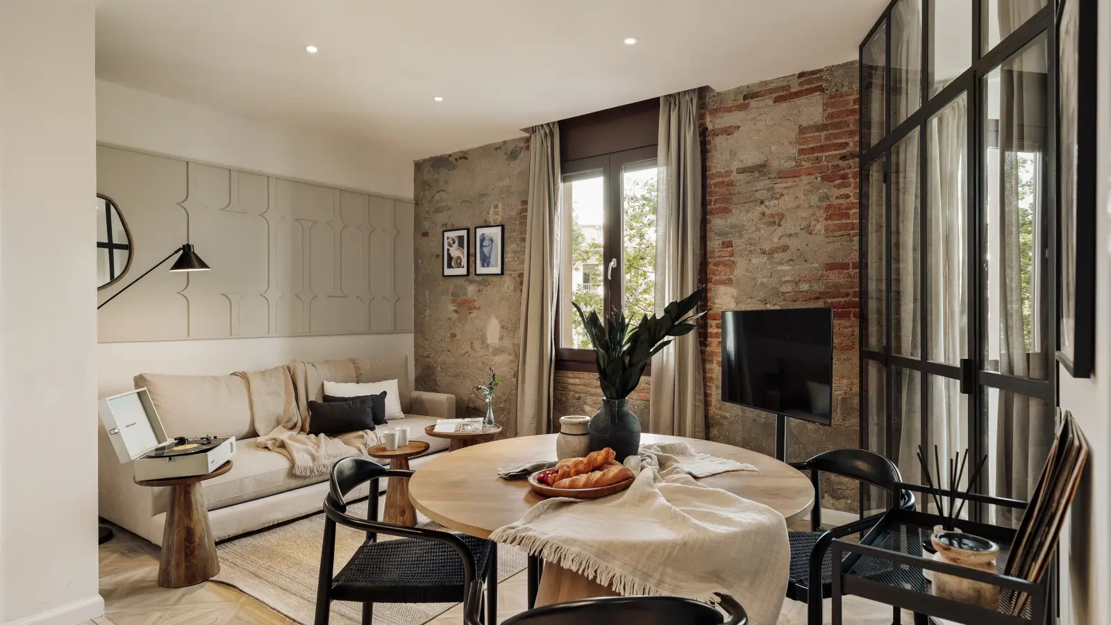 Piso de 1 dormitorio amueblado en Eixample, 44 m² · 2