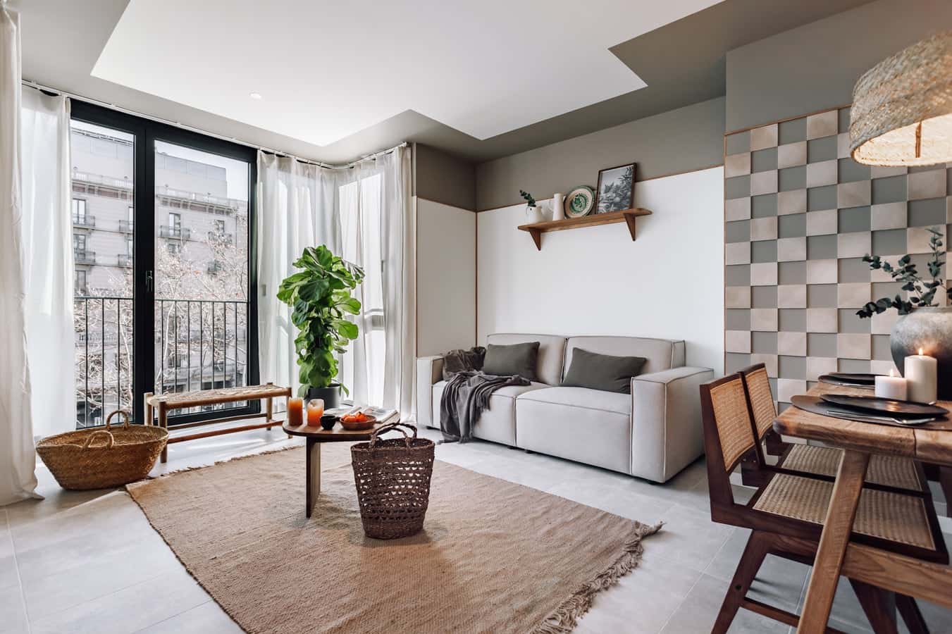 Furnished 2-bedroom flat in Eixample, 69 m² · 2