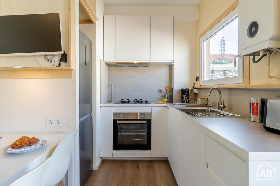 Piso de 4 dormitorios amueblado en Gràcia, 59 m² · 4