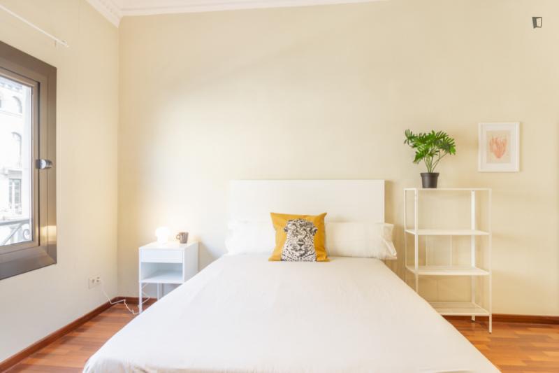 Habitación amueblada en piso compartido de 4 personas en Ciutat Vella · 4