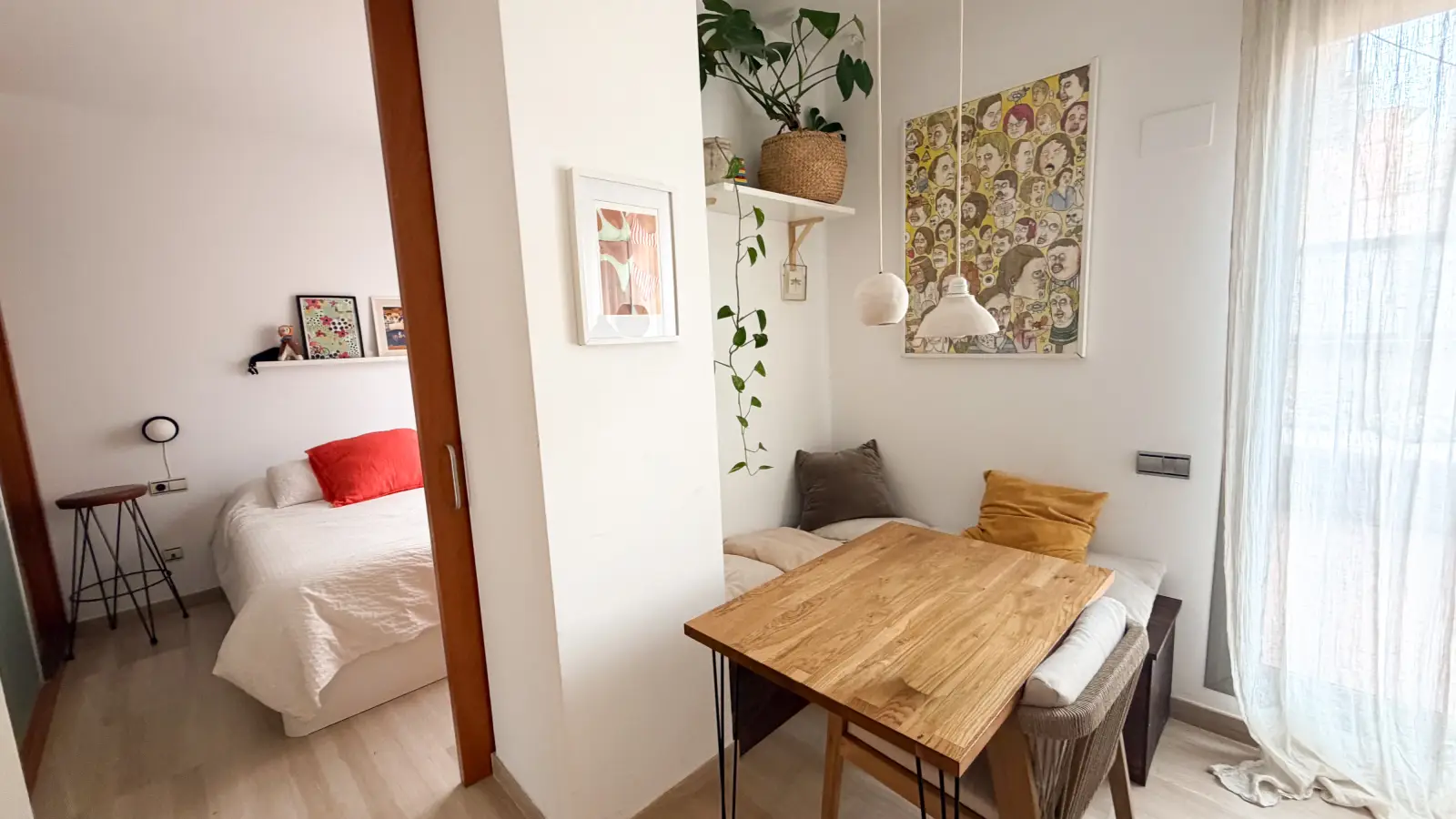 Piso de 1 dormitorio amueblado en Gràcia, 70 m² · 2