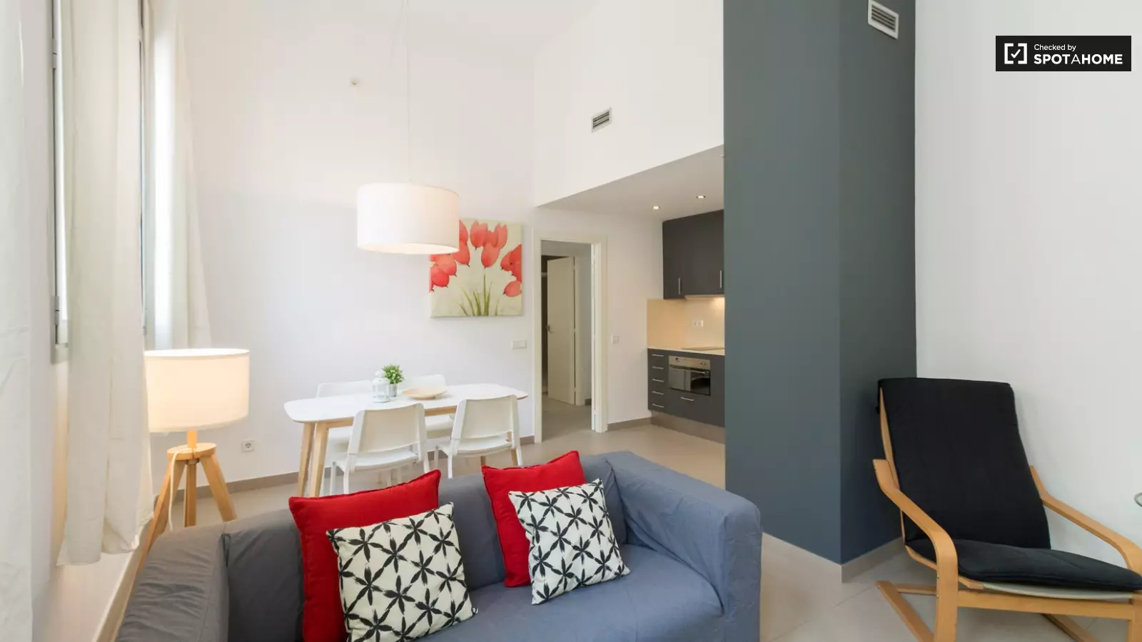 Furnished 1-bedroom flat in Gràcia, 55 m² · 3