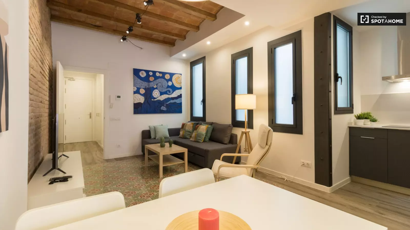 Furnished 1-bedroom flat in Les Corts, 60 m² · 4