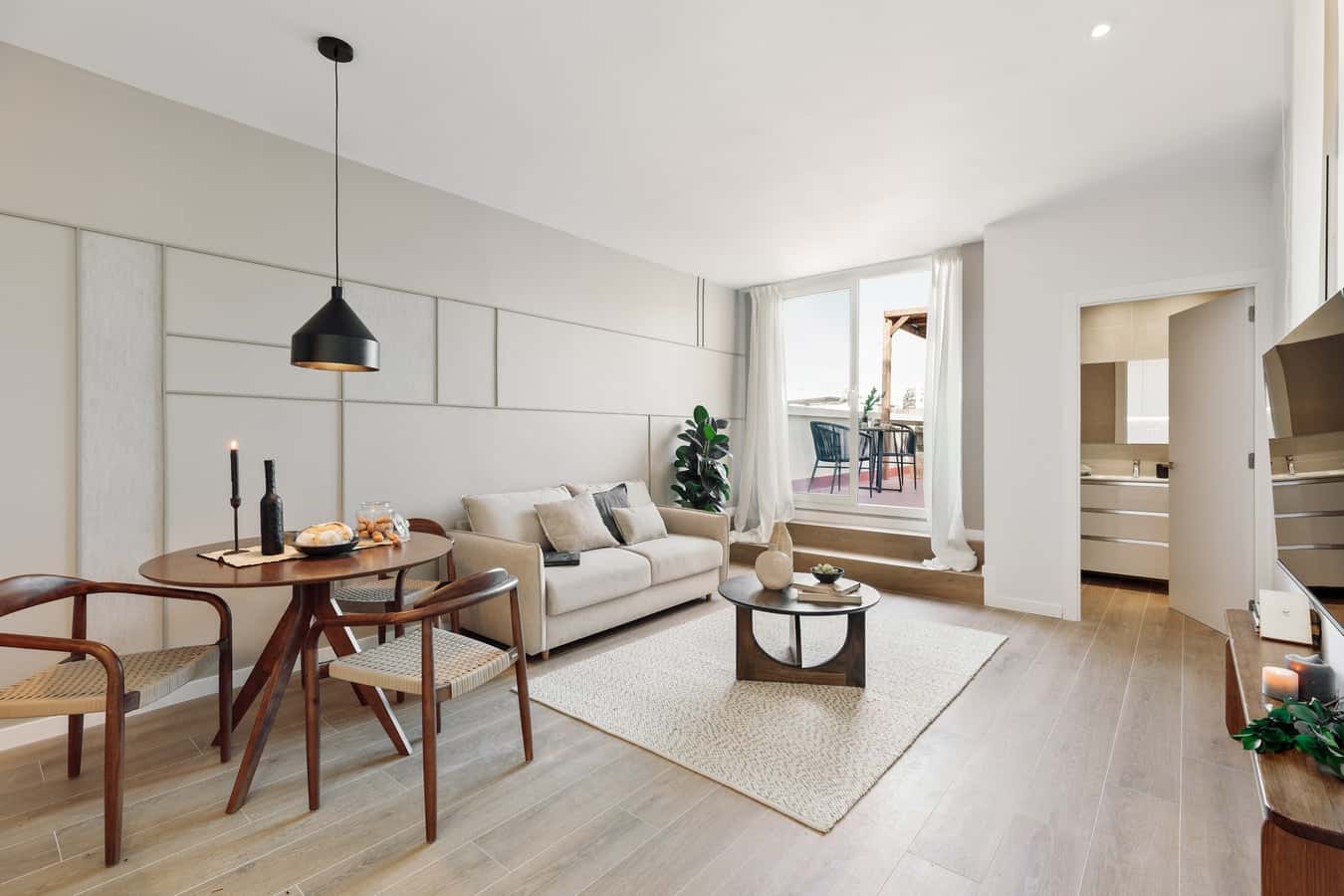 Furnished 1-bedroom flat in Eixample, 42 m² · 2