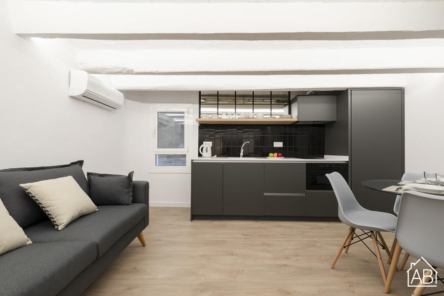 Piso de 4 dormitorios amueblado en Gràcia, 52 m² · 2