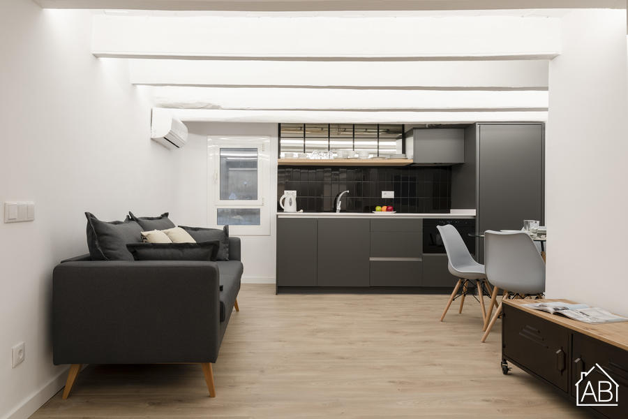 Piso de 4 dormitorios amueblado en Gràcia, 52 m² · 4