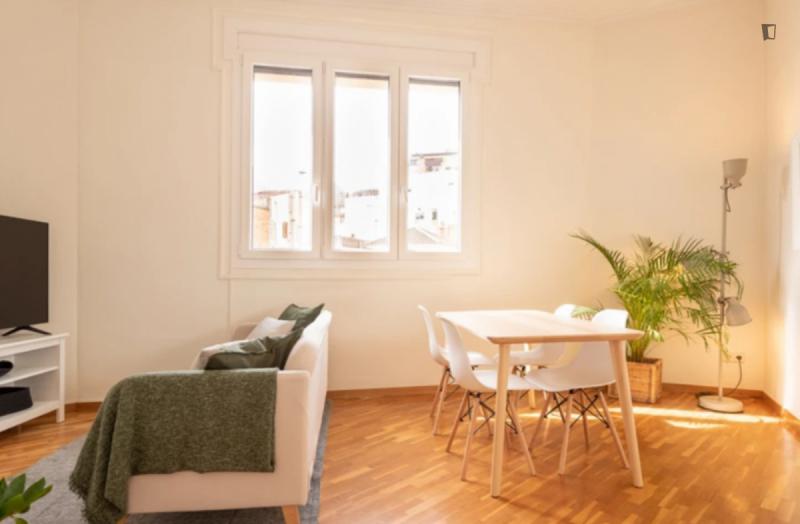 Habitación amueblada en piso compartido de 6 personas en Sarrià–Sant Gervasi · 2
