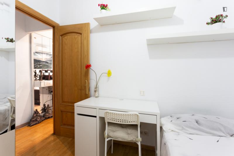 Furnished room in a 4-person shared flat in L'Hospitalet · 2