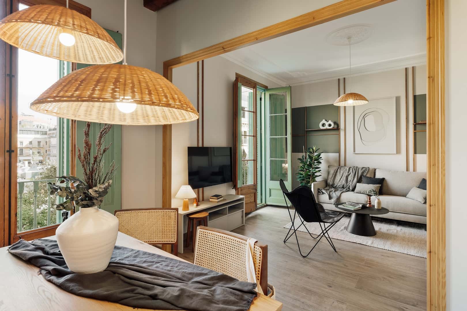 Furnished 3-bedroom flat in Eixample, 104 m² · 2