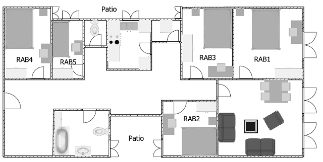 Habitación amueblada en piso compartido en Gràcia · 2