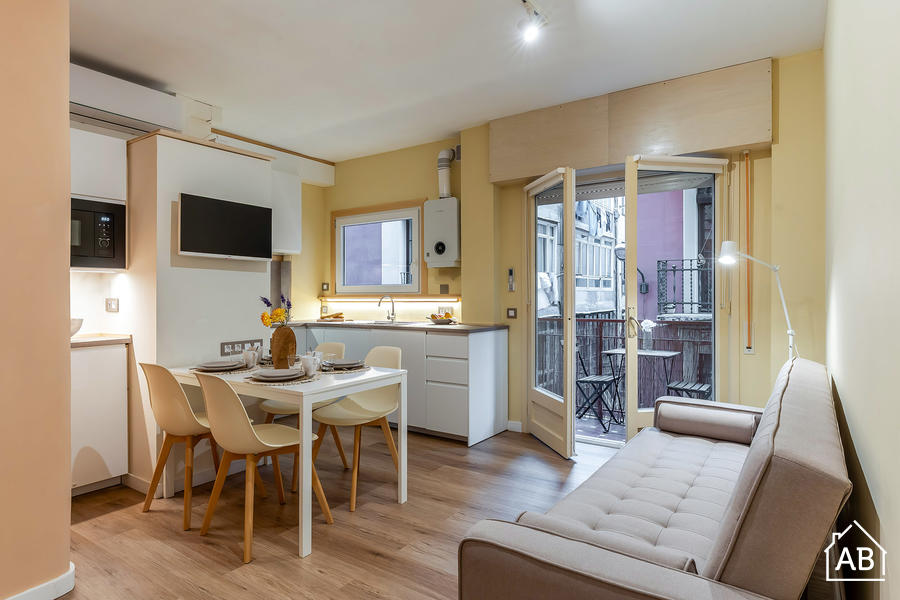 Piso de 3 dormitorios amueblado en Gràcia, 59 m² · 2